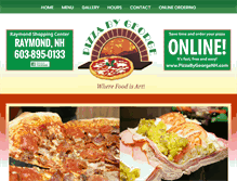 Tablet Screenshot of pizzabygeorgenh.com